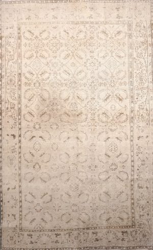 Vintage Hand Knotted Distressed Room Size Rug