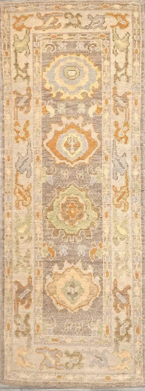 Decorative Hand Knotted Short Runner Rug