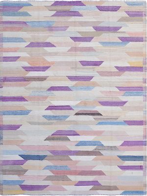Decorative Hand Knotted Flat Weave Small Room Size Rug