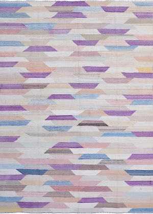 Decorative Hand Knotted Flat Weave Small Room Size Rug