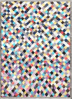 Decorative Hand Knotted Colorful Small Room Size Rug