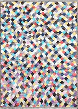 Decorative Hand Knotted Colorful Small Room Size Rug