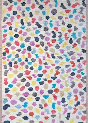 Decorative Hand Knotted Colorful Small Room Size Rug
