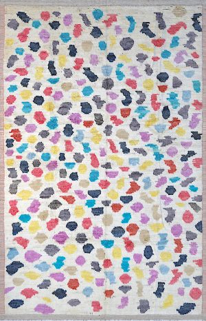 Decorative Hand Knotted Colorful Small Room Size Rug