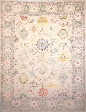 Decorative Hand Knotted Colorful Room Size Rug