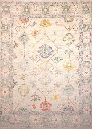 Decorative Hand Knotted Colorful Room Size Rug