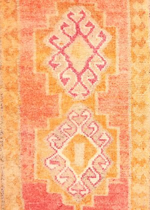Decorative Hand Knotted Vintage Wide Runner Rug