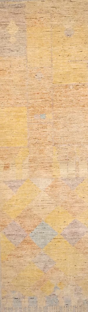 Hand Knotted Decorative Modern Runner Rug