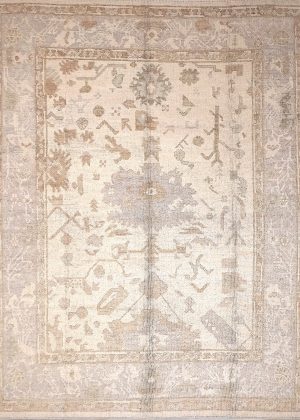 Hand Knotted Old Look Room Size Decorative Rug