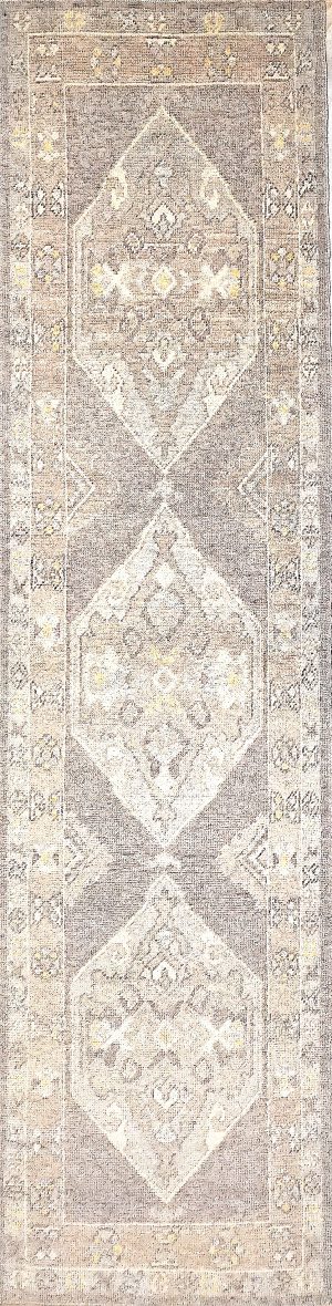 Old Look Hand Knotted Decorative Runner Rug