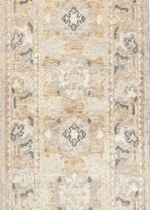 Old Look Hand Knotted Decorative Turkish Runner Rug