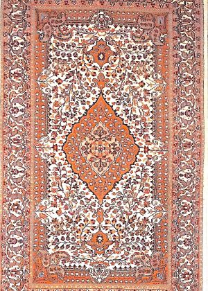 Oriental Design Hand Knotted Small Foyer Size Rug