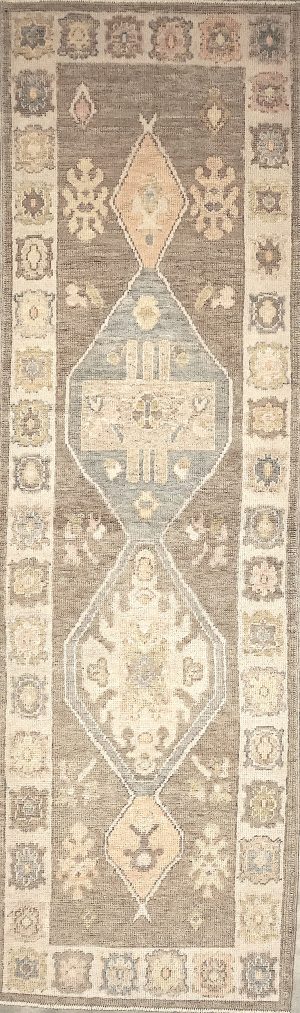 Hand Knotted Old Look Decorative Runner Rug