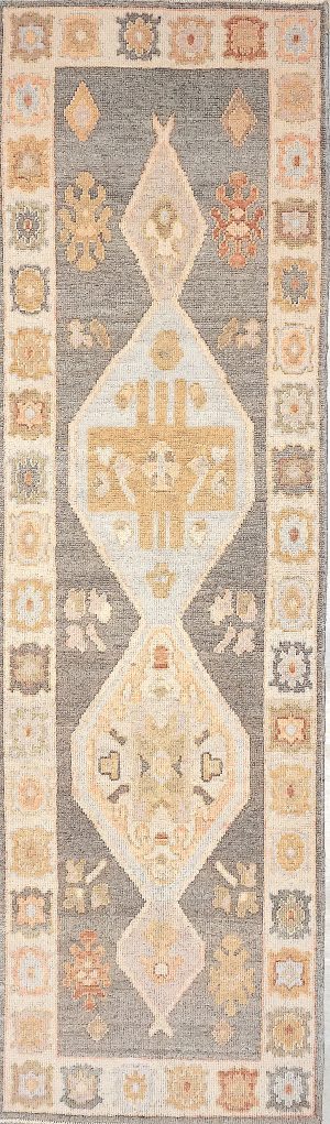 Hand Knotted Decorative Old look Runner Rug