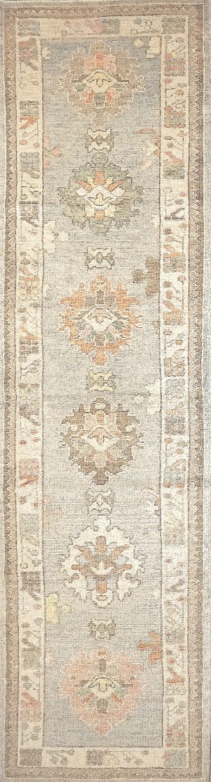 Decorative Hand Knotted Old Look Long Runner Rug