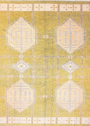 Decorative Hand Knotted Square Room Size Rug
