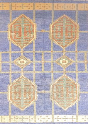 Decorative Colorful Hand Knotted Room Size Rug