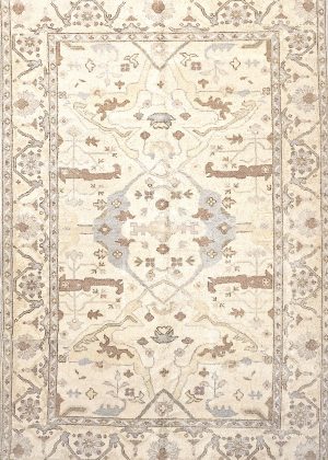 Hand Knotted Oriental Design Small Room Size Rug