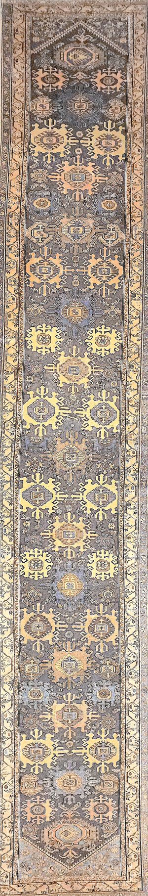 Antique Decorative  Hand Knotted Fine Long Runner Rug