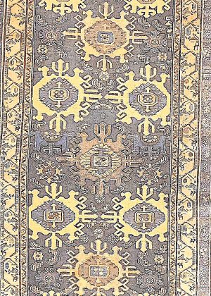 Antique Decorative  Hand Knotted Fine Long Runner Rug