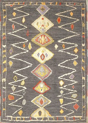 Decorative Hand Knotted Room Size Colorful Rug