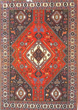 Old Tribal Hand Knotted Small Foyer Size Rug