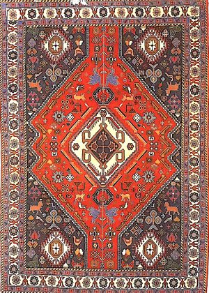 Old Tribal Hand Knotted Small Foyer Size Rug