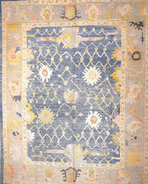 Decorative Hand Knotted Over Size Colorful Rug