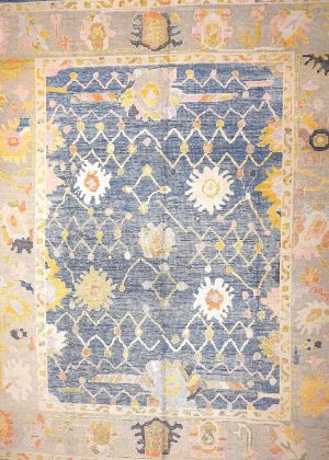 Decorative Hand Knotted Over Size Colorful Rug