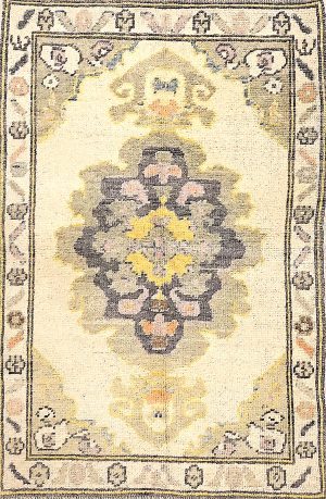 Colorful Hand Knotted Decorative Small Foyer Size Rug