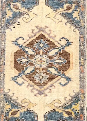 Hand Knotted Decorative Doormat Size Rug