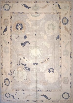 Hand Knotted Old Look Large Size Decorative Rug
