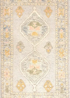 Old Look Hand Knotted Small Size Decorative Rug