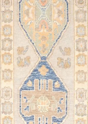 Decorative Hand Knotted Colorful Runner Rug