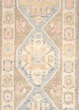 Hand Knotted Decorative Old Look Runner Rug
