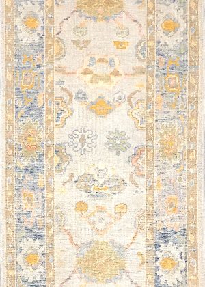 Decorative Hand Knotted Colorful Runner Rug