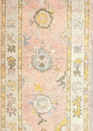 Hand Knotted Short Decorative Runner Rug