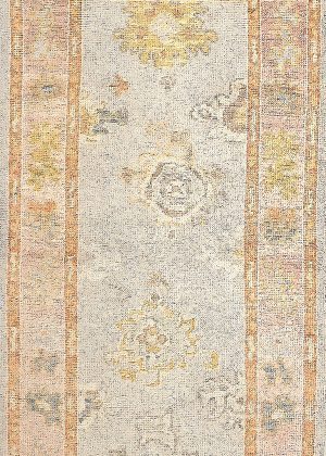 Hand Knotted Decorative Short Runner Rug