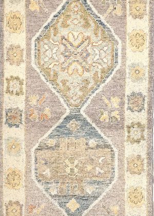 Hand Knotted Decorative Colorful Runner Rug
