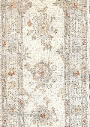 Hand Knotted Decorative Short Runner Rug