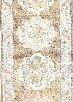 Decorative Hand Knotted Old look Runner Rug