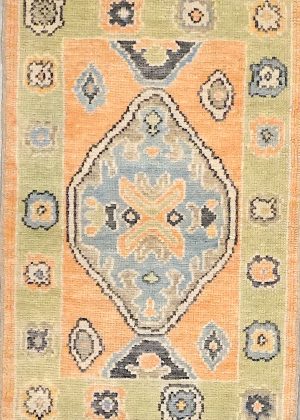 Colorful Hand Knotted Decorative Doormat Size Rug
