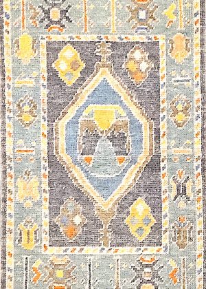 Vivid Colors Hand Knotted Decorative Doormat Size Rug