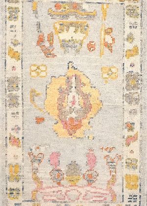 Hand Knotted Decorative Doormat Size Rug