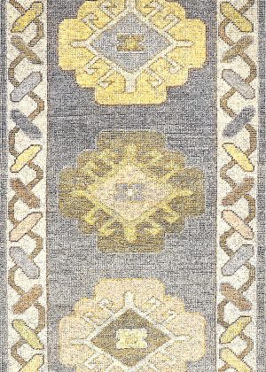 Decorative Hand Knotted Old Look Runner Rug