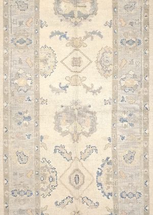 Hand Knotted Decorative Wide Runner Rug