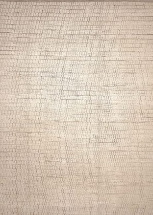 Hand Knotted Room Size Solid Color Rug