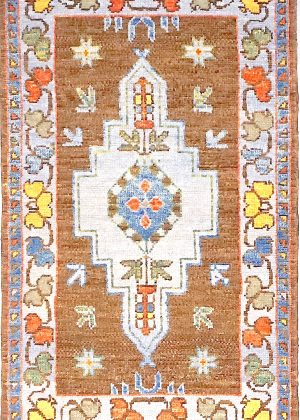 Decorative Hand Knotted Vivid Colors Foyer Size Rug