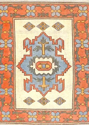 Vintage Hand Knotted Decorative Colorful Rug
