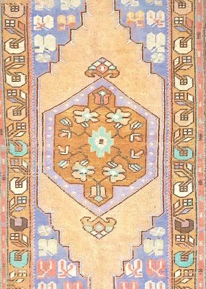 Colorful Hand Knotted Decorative Vintage Rug